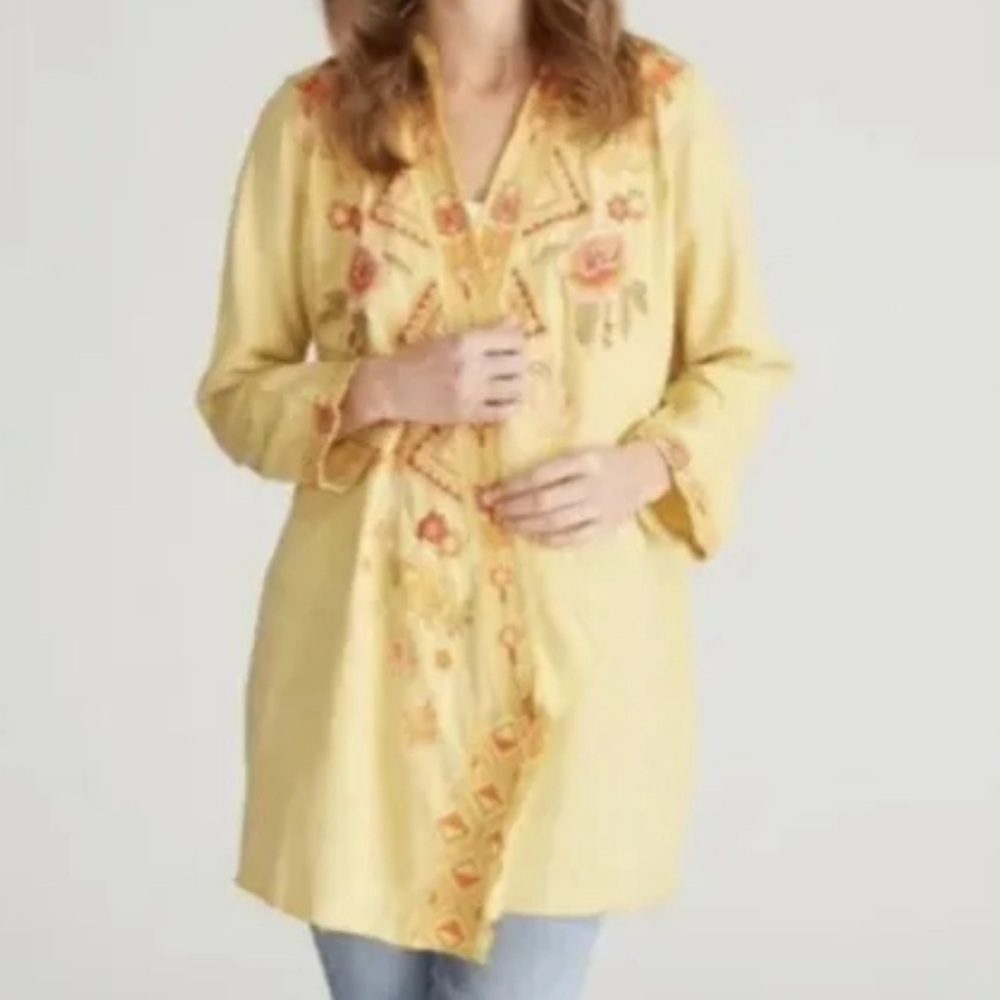 Free people , Driftwood Embroidered Kimono jacket.